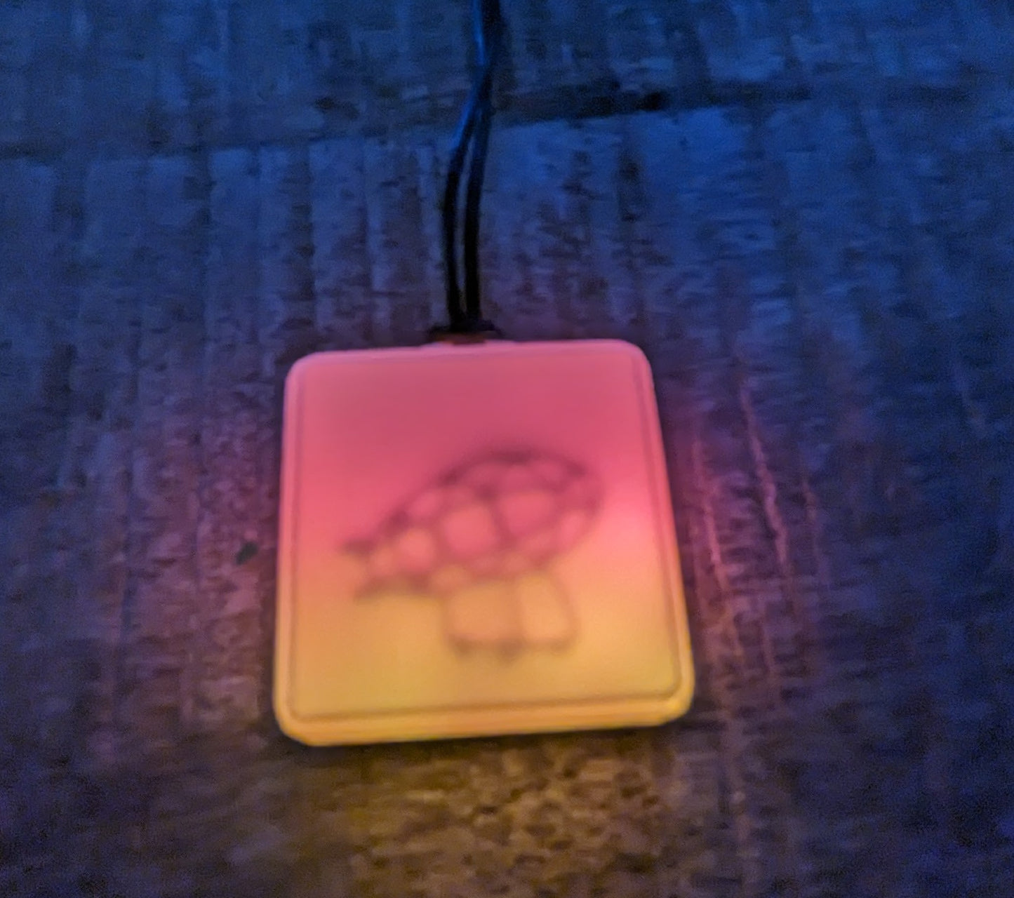 Customized blinky wearable LED art pendant