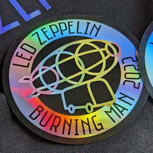 Shiny L.E.D. Zeppelin sticker